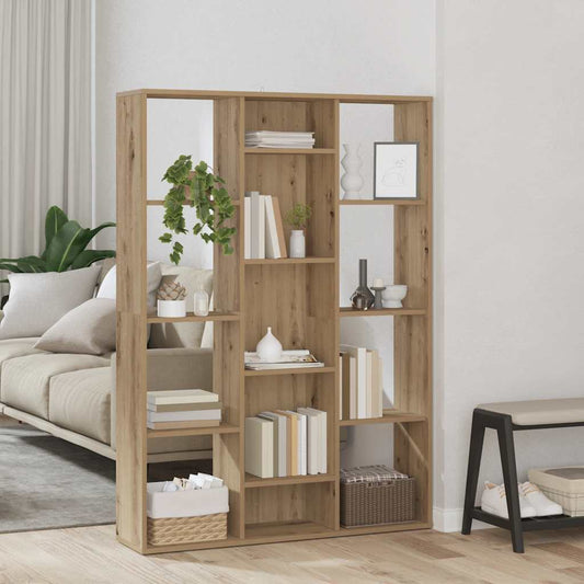 Libreria/Divisorio Rovere Artigianale 100x24x140 cm Truciolato - homemem39
