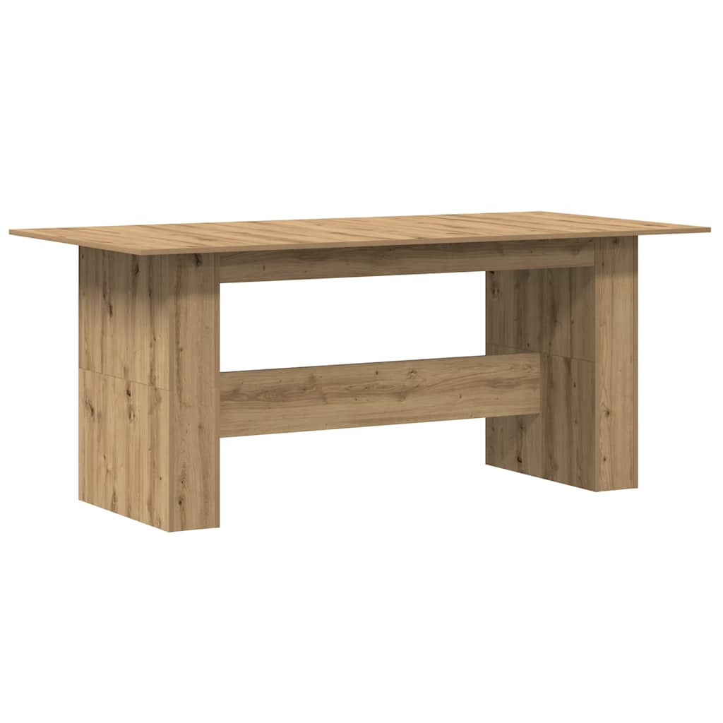 Tavolo da Pranzo Rovere Artigianale 180x90x76 cm in Truciolato