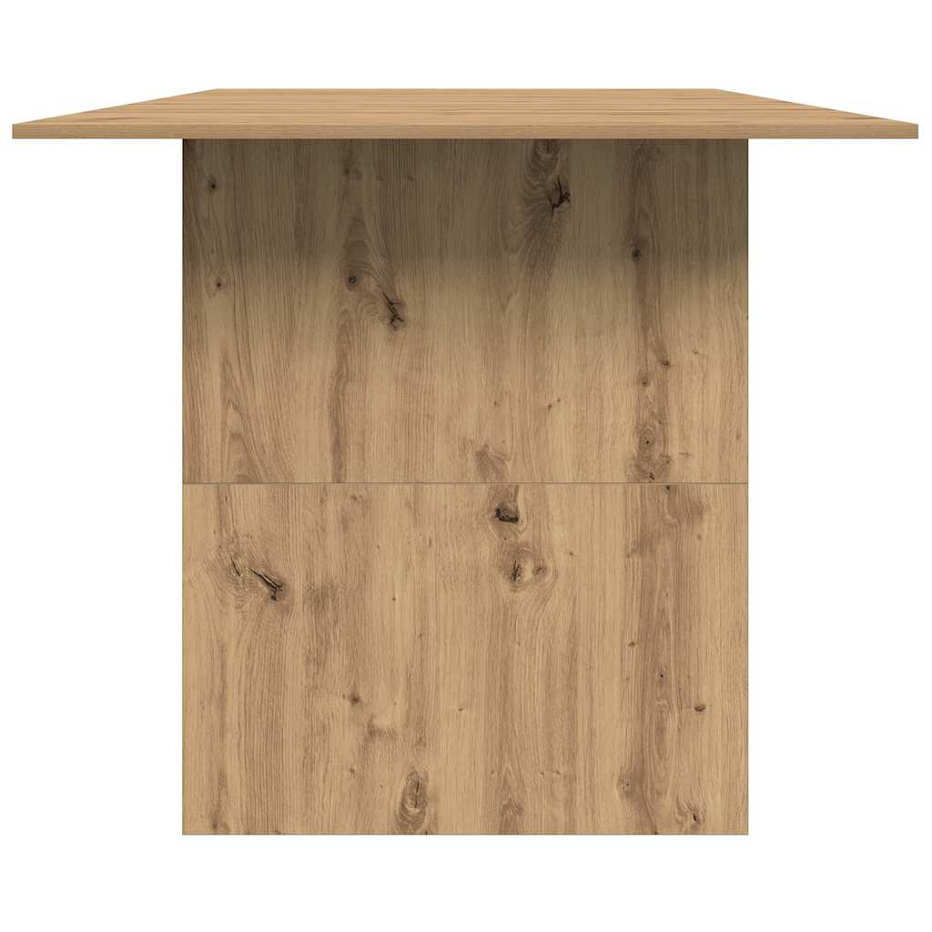 Tavolo da Pranzo Rovere Artigianale 180x90x76 cm in Truciolato - homemem39