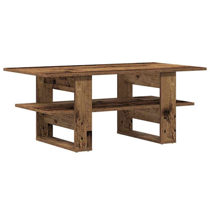 Tavolino da Salotto Legno Antico 102x55x42 cm Legno Multistrato | homemem39