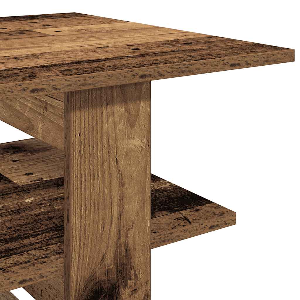 Tavolino da Salotto Legno Antico 102x55x42 cm Legno Multistrato | homemem39