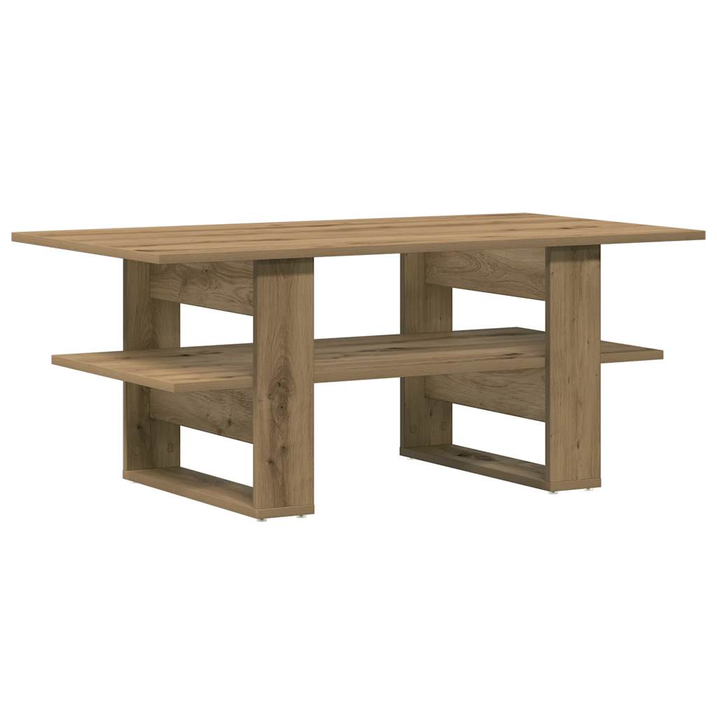 Tavolino Salotto Rovere Artigianale 102x55x42 cm Multistrato | homemem39