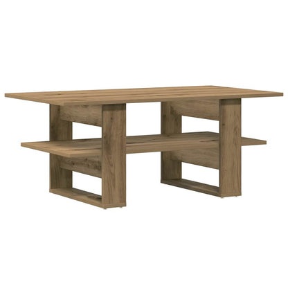 Tavolino Salotto Rovere Artigianale 102x55x42 cm Multistrato | homemem39
