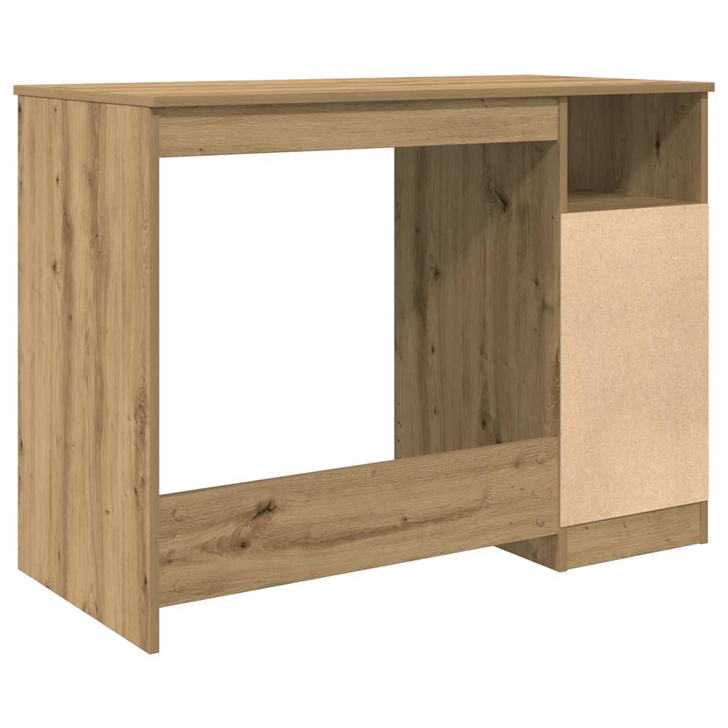 Scrivania Rovere Artigianale 102x76x50 cm in Legno Multistrato - homemem39