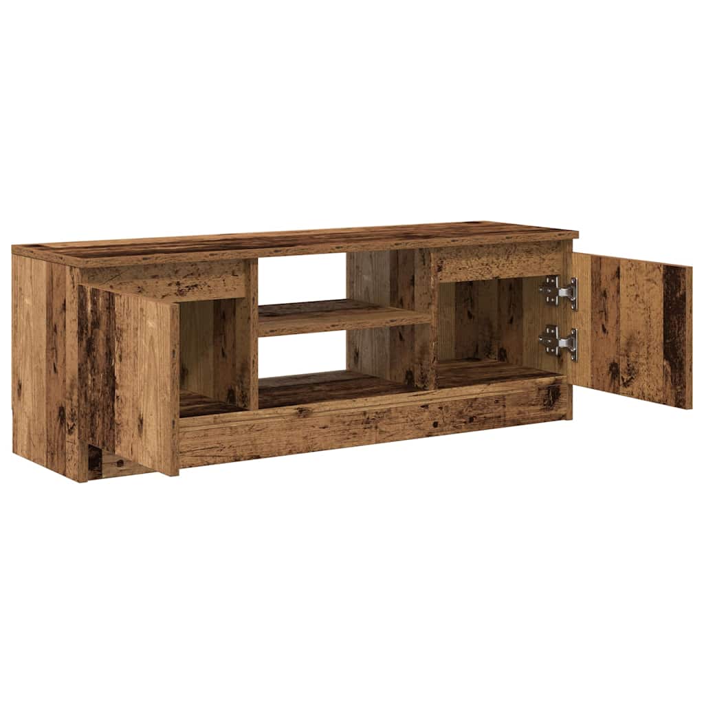 Mobile Porta TV Legno Antico 102x30x36 cm Legno Multistrato - homemem39