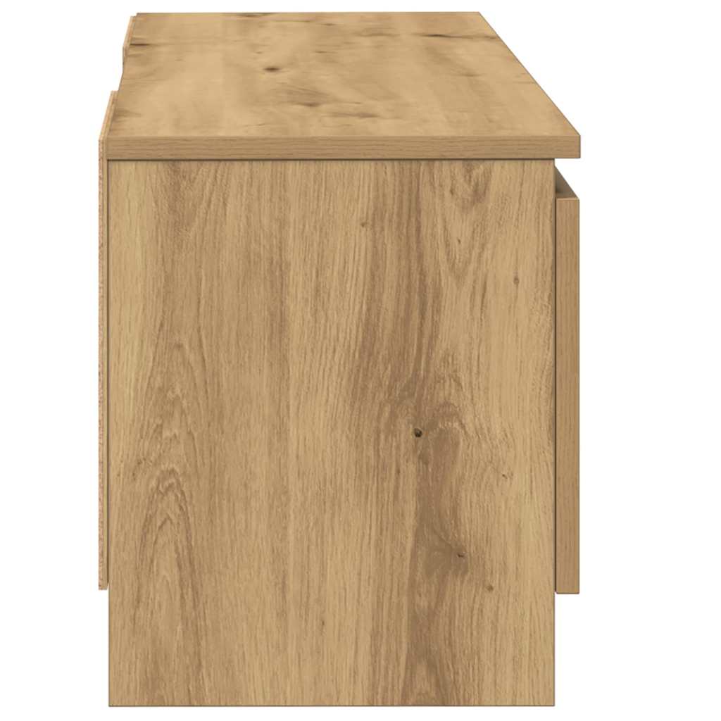 Mobile Porta TV Rovere Artigianale 102x30x36 cm Multistrato - homemem39