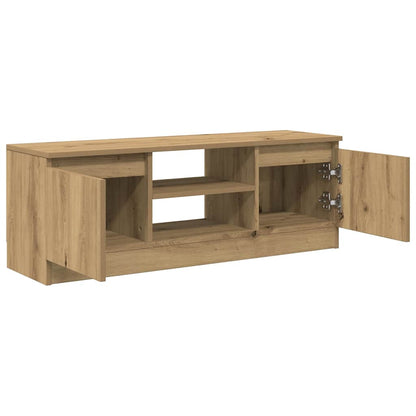 Mobile Porta TV Rovere Artigianale 102x30x36 cm Multistrato - homemem39