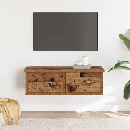 Armadietto a Muro Legno Antico 60x26x18,5 cm in Truciolato | homemem39