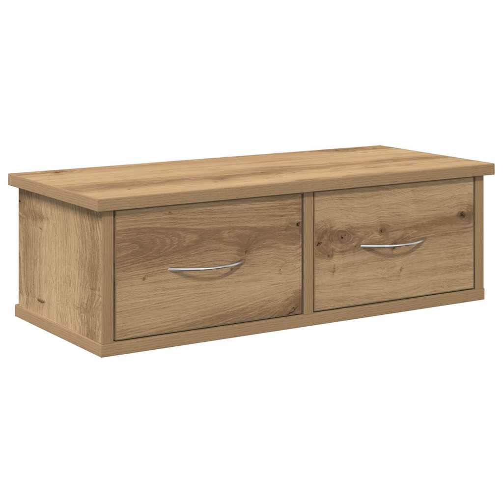 Armadietto a Muro Rovere Artigianale 60x26x18,5cm in Truciolato | homemem39