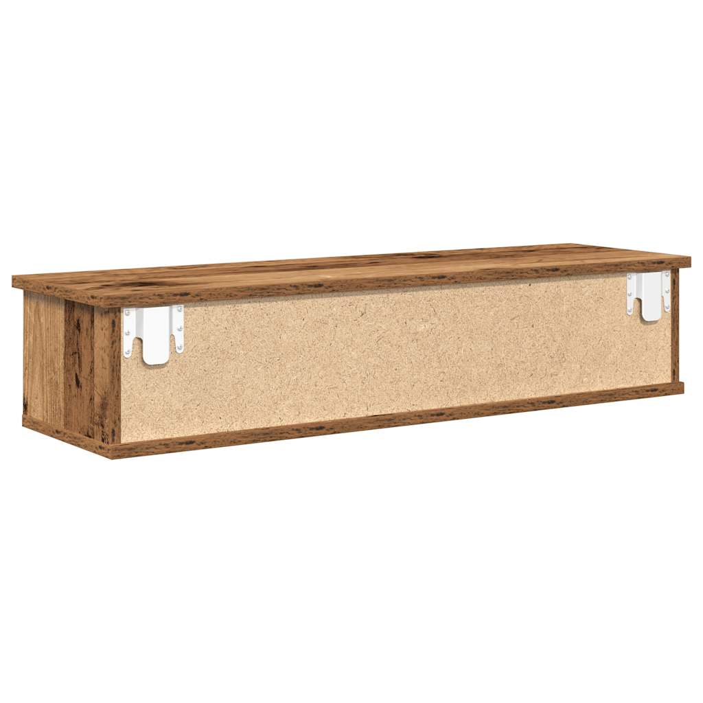 Mobile a Parete Legno Antico 88x26x18,5 cm in Truciolato | homemem39