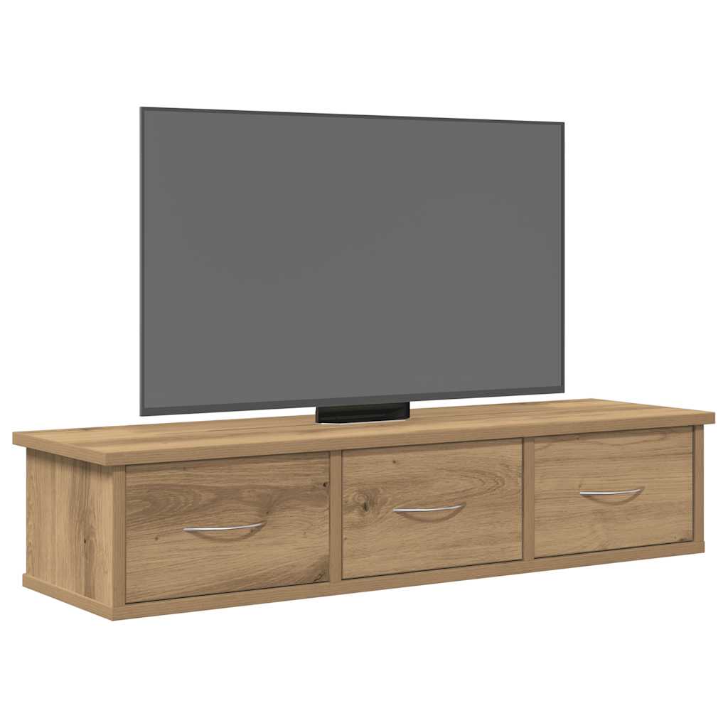 Mobile a Parete Rovere Artigianale 88x26x18,5 cm in Truciolato | homemem39