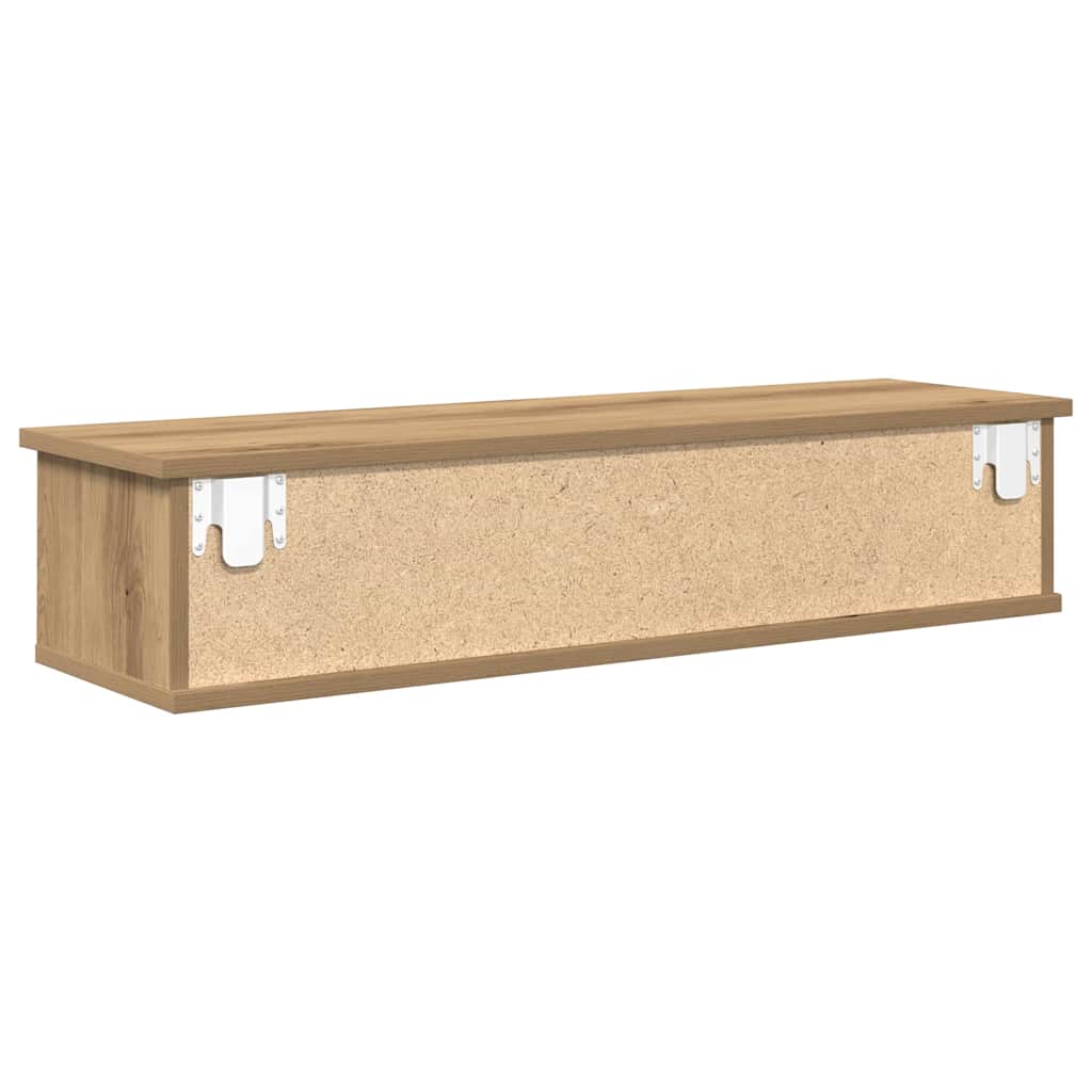 Mobile a Parete Rovere Artigianale 88x26x18,5 cm in Truciolato | homemem39