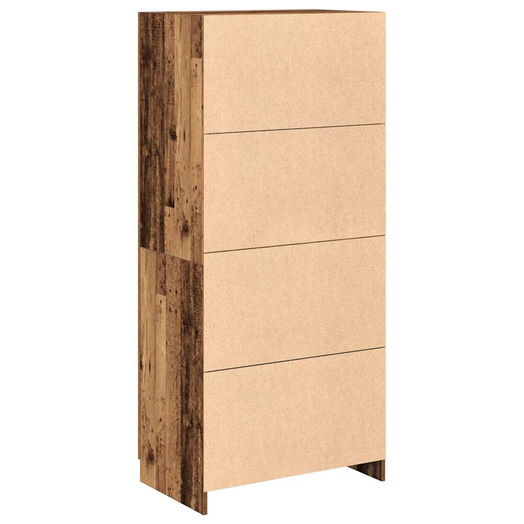 Armadio Legno Antico 80x52x180 cm in Truciolato - homemem39
