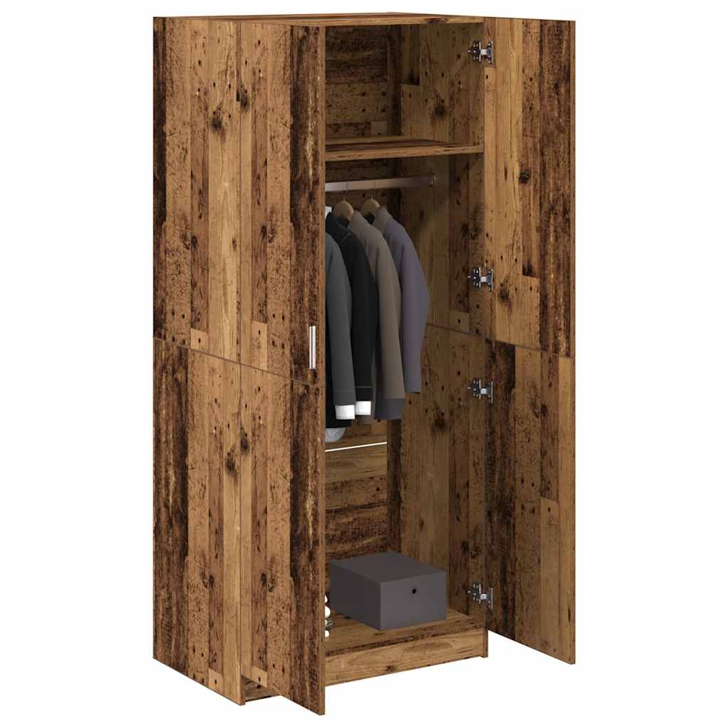 Armadio Legno Antico 90x52x200 cm in Truciolato | homemem39