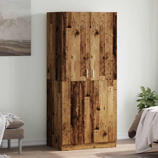 Armadio Legno Antico 90x52x200 cm in Truciolato - homemem39