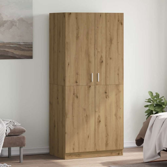 Armadio Rovere Artigianale 90x52x200 cm in Truciolato - homemem39