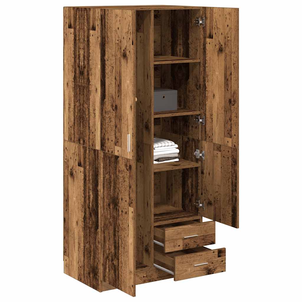 Armadio Legno Antico 80x52x180 cm in Truciolato - homemem39