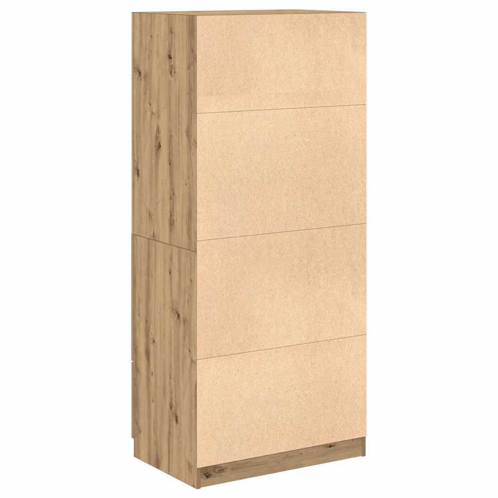 Armadio Rovere Artigianale 80x52x180 cm in Legno Multistrato - homemem39