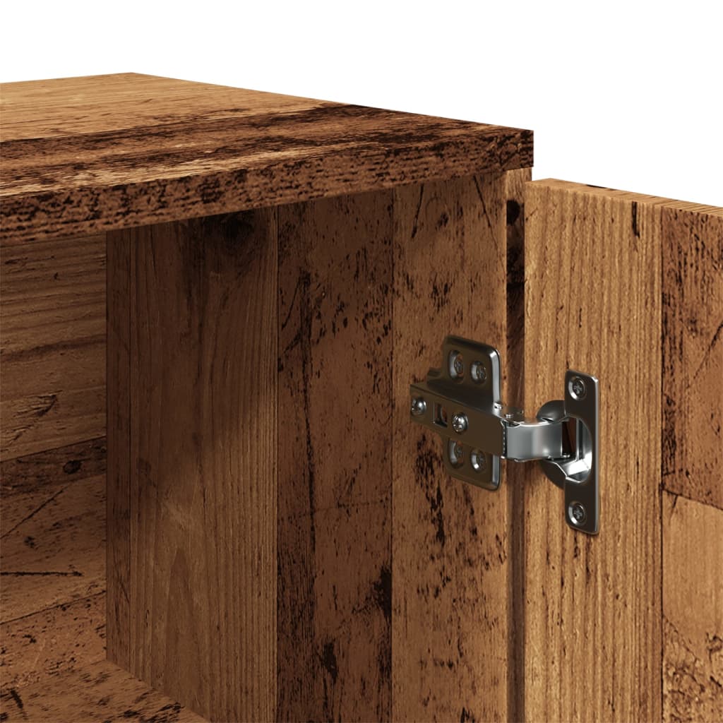 Credenza Legno Antico 88x30x64 cm in Legno Multistrato - homemem39