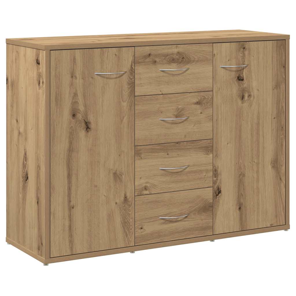 Credenza Rovere Artigianale 88x30x64 cm in Legno Multistrato - homemem39