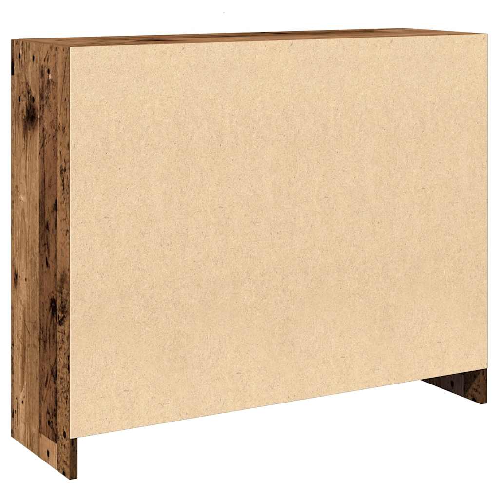 Credenza Legno Antico 91x28x75 cm in Legno Multistrato - homemem39