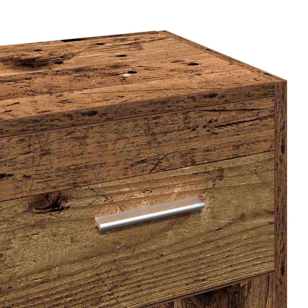 Credenza Legno Antico 91x28x75 cm in Legno Multistrato - homemem39