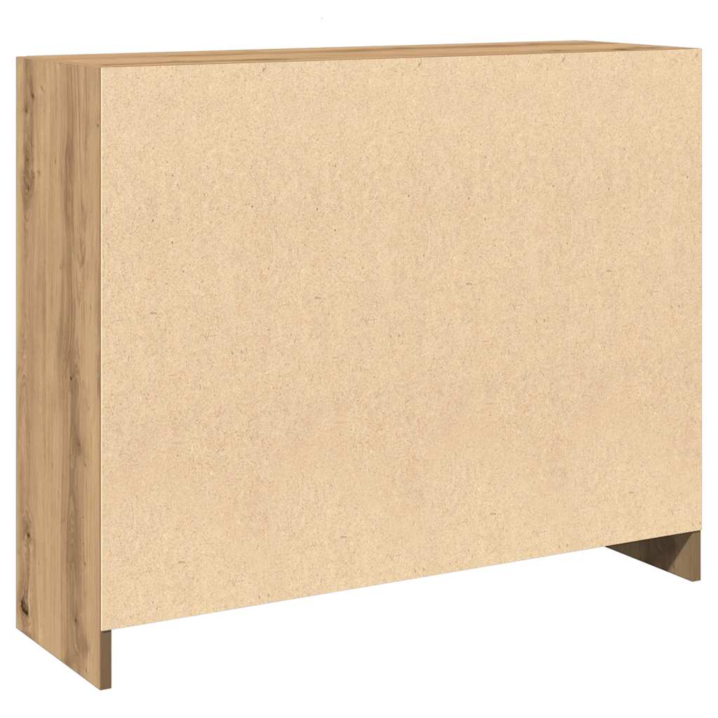 Credenza Rovere Artigianale 91x28x75 cm in Legno Multistrato - homemem39