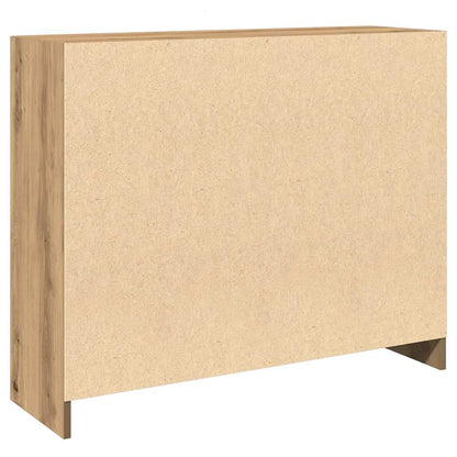 Credenza Rovere Artigianale 91x28x75 cm in Legno Multistrato - homemem39