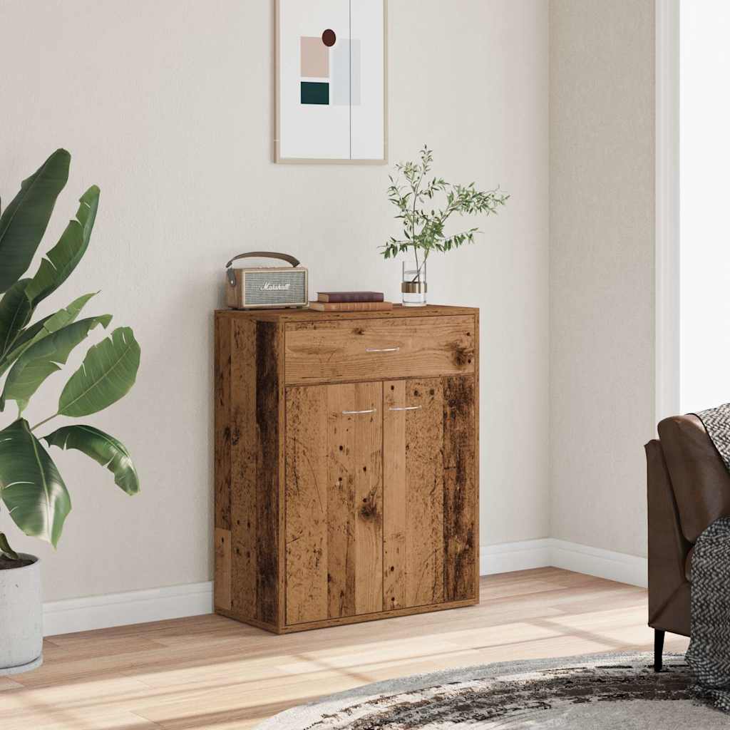 Credenza Legno Antico 60x30x75 cm in Legno Multistrato