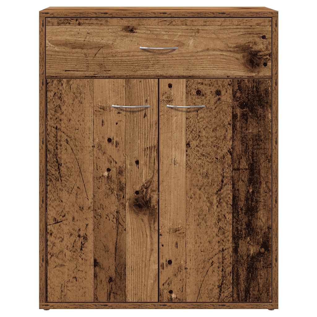 Credenza Legno Antico 60x30x75 cm in Legno Multistrato - homemem39