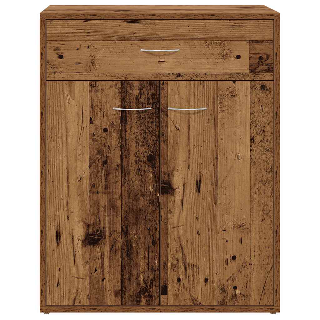 Credenza Legno Antico 60x30x75 cm in Legno Multistrato - homemem39