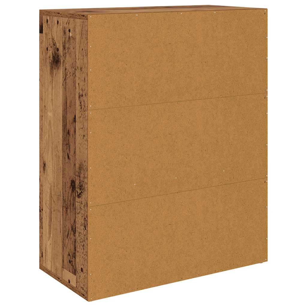 Credenza Legno Antico 60x30x75 cm in Legno Multistrato - homemem39