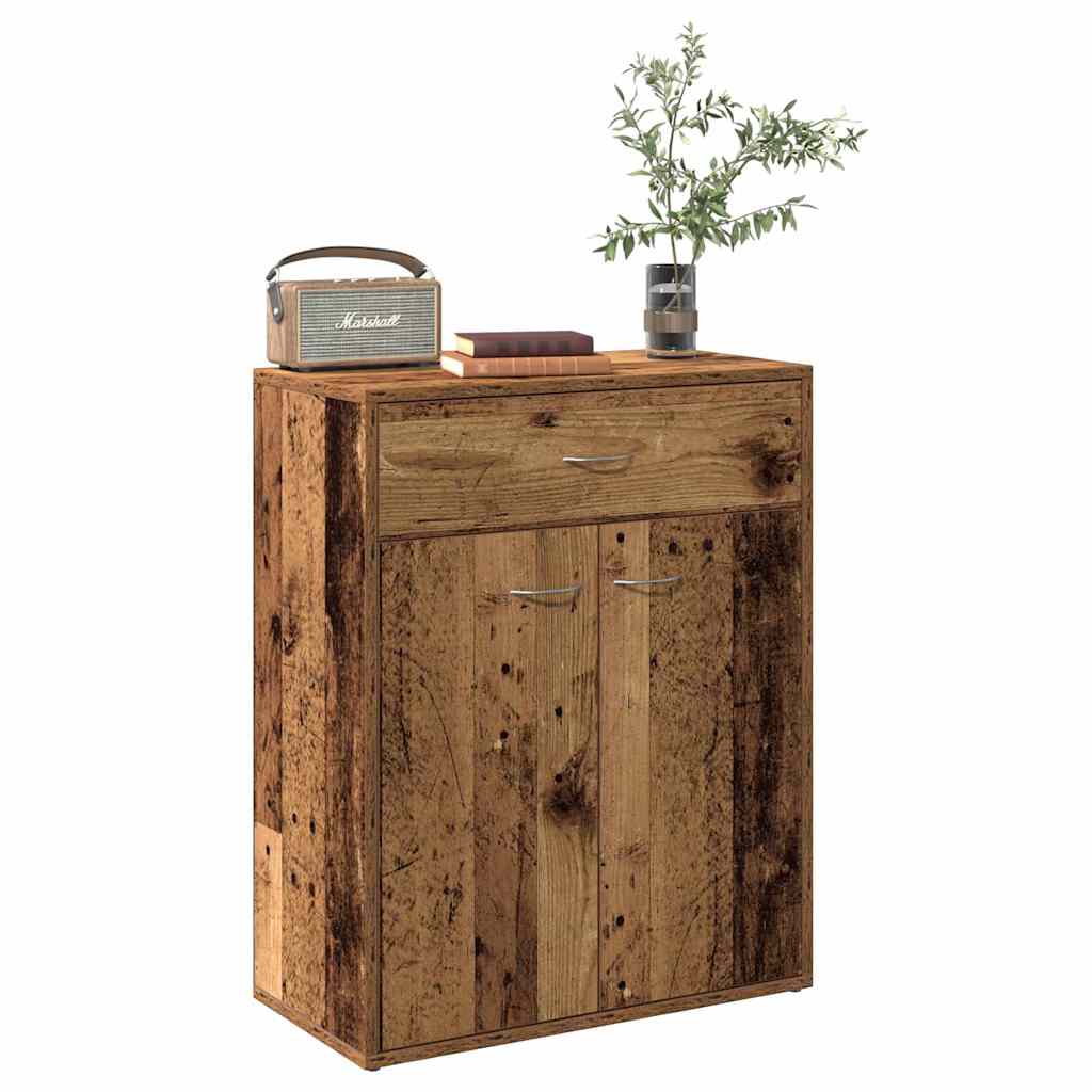 Credenza Legno Antico 60x30x75 cm in Legno Multistrato - homemem39