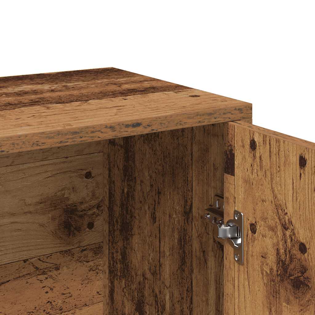 Credenza Legno Antico 60x30x75 cm in Legno Multistrato - homemem39