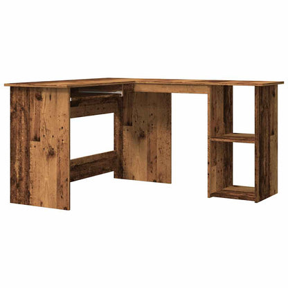 Scrivania Angolare Legno Antico 120x140x75 cm Legno Multistrato - homemem39
