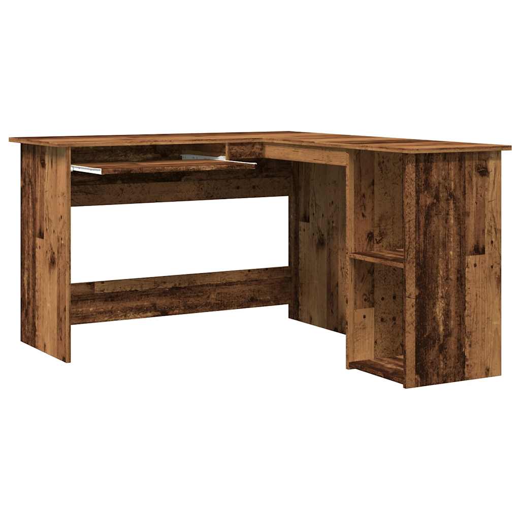 Scrivania Angolare Legno Antico 120x140x75 cm Legno Multistrato - homemem39