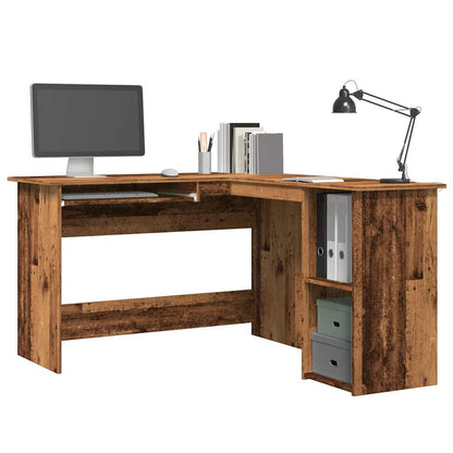 Scrivania Angolare Legno Antico 120x140x75 cm Legno Multistrato - homemem39