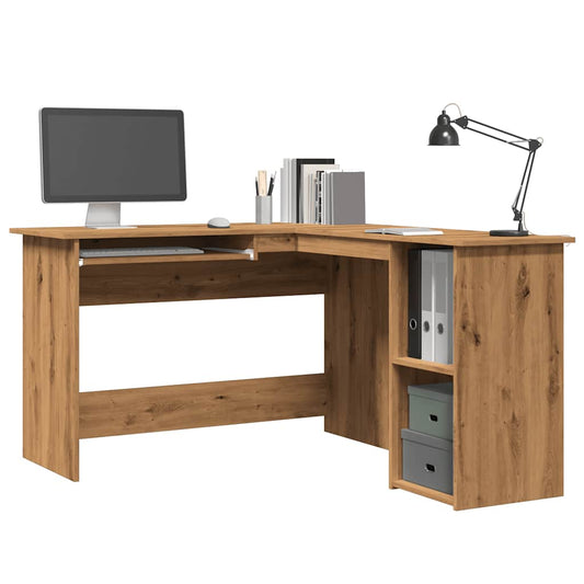 Scrivania Angolo Artigianale 120x140x75 cm Legno Multistrato - homemem39