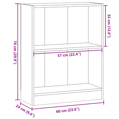 Libreria Legno Antico 60x24x76 cm in Truciolato | homemem39