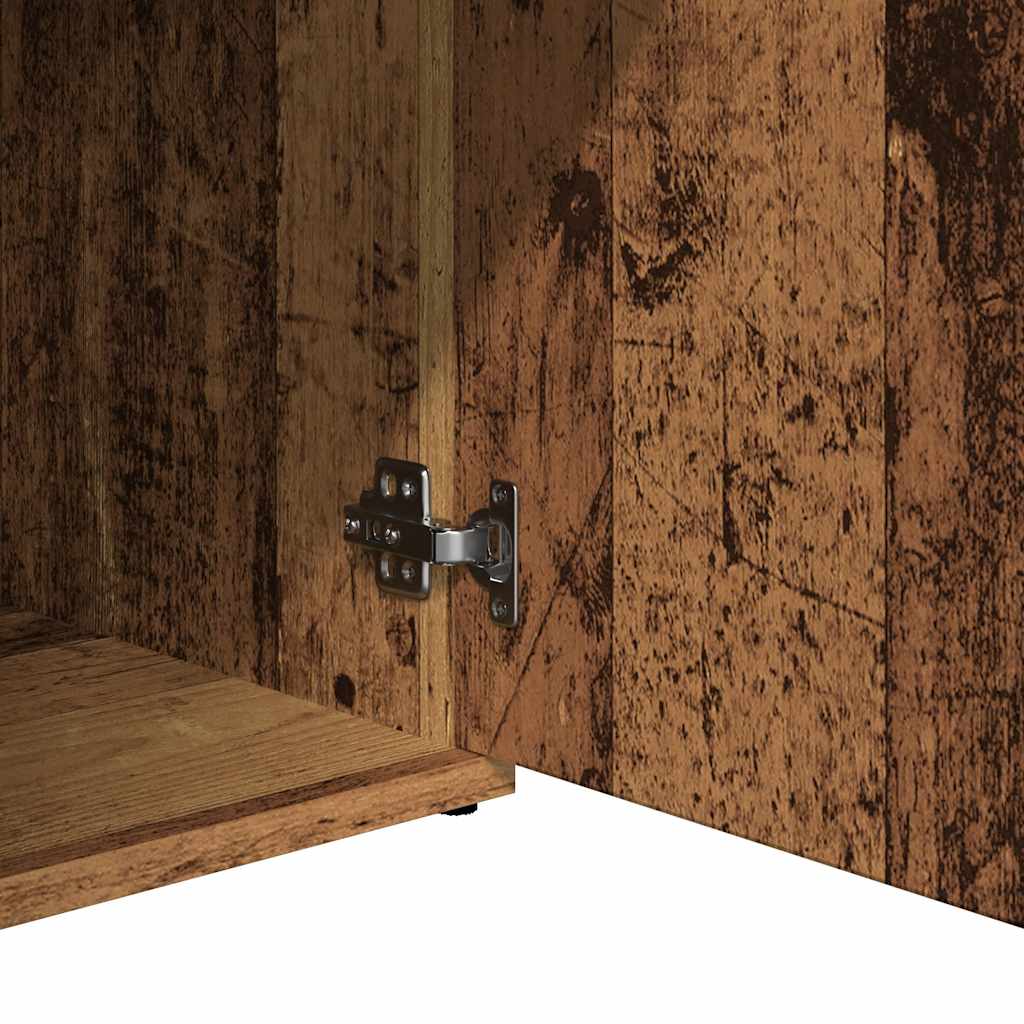 Credenza Legno Antico 91x29,5x75 cm in Legno Multistrato - homemem39