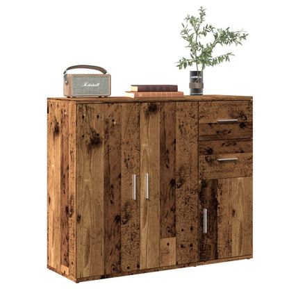 Credenza Legno Antico 91x29,5x75 cm in Legno Multistrato - homemem39