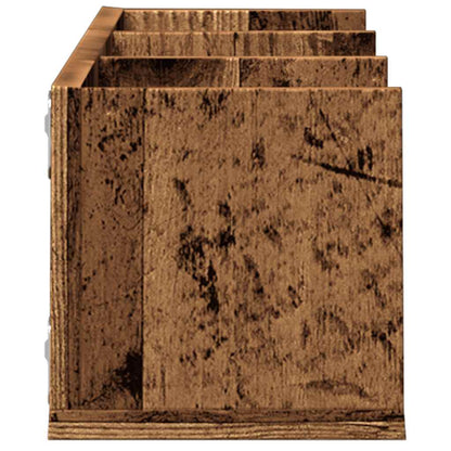 Scaffale Porta CD a Parete Antico 75x18x18 cm Legno Multistrato | homemem39