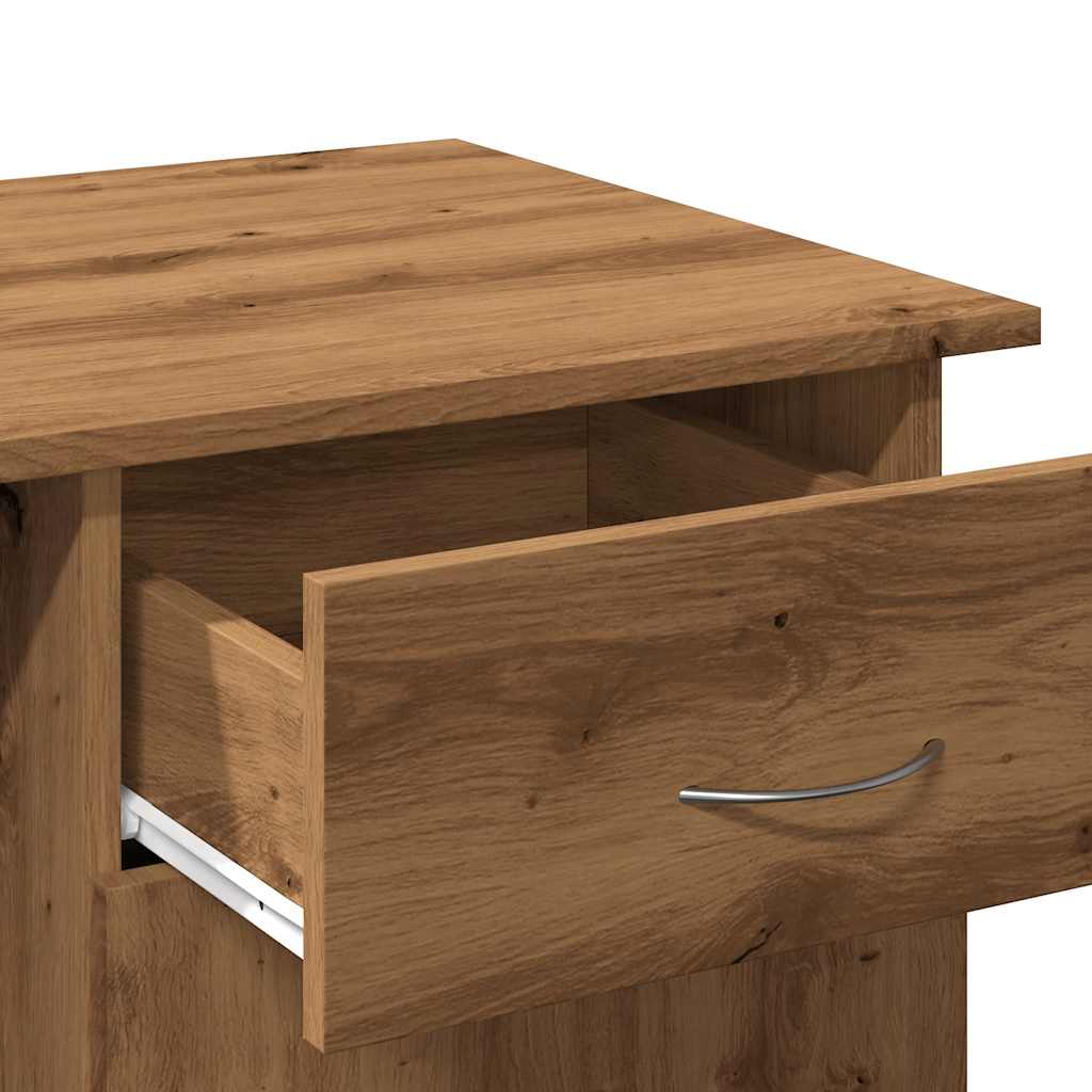 Scrivania Rovere Artigianale 100x50x76 cm in Legno Multistrato - homemem39