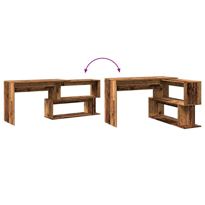 Scrivania ad Angolo Legno Vecchio 200,5x50x76 cm Truciolato - homemem39
