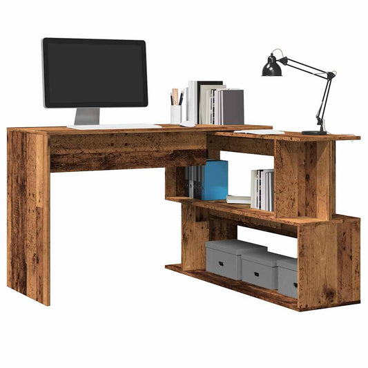 Scrivania ad Angolo Legno Vecchio 200,5x50x76 cm Truciolato - homemem39