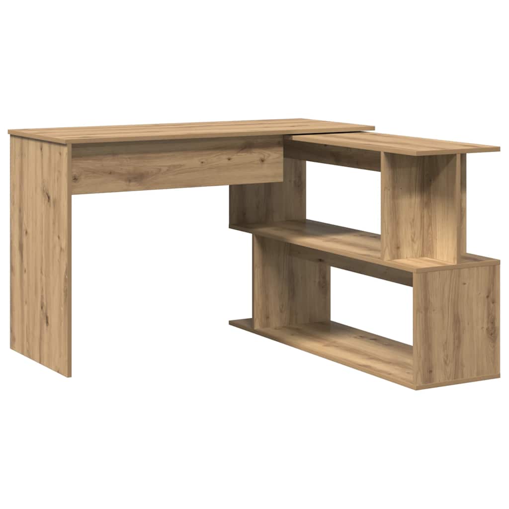 Scrivania Angolo Rovere Artigianale 200,5x50x76 cm Truciolato - homemem39