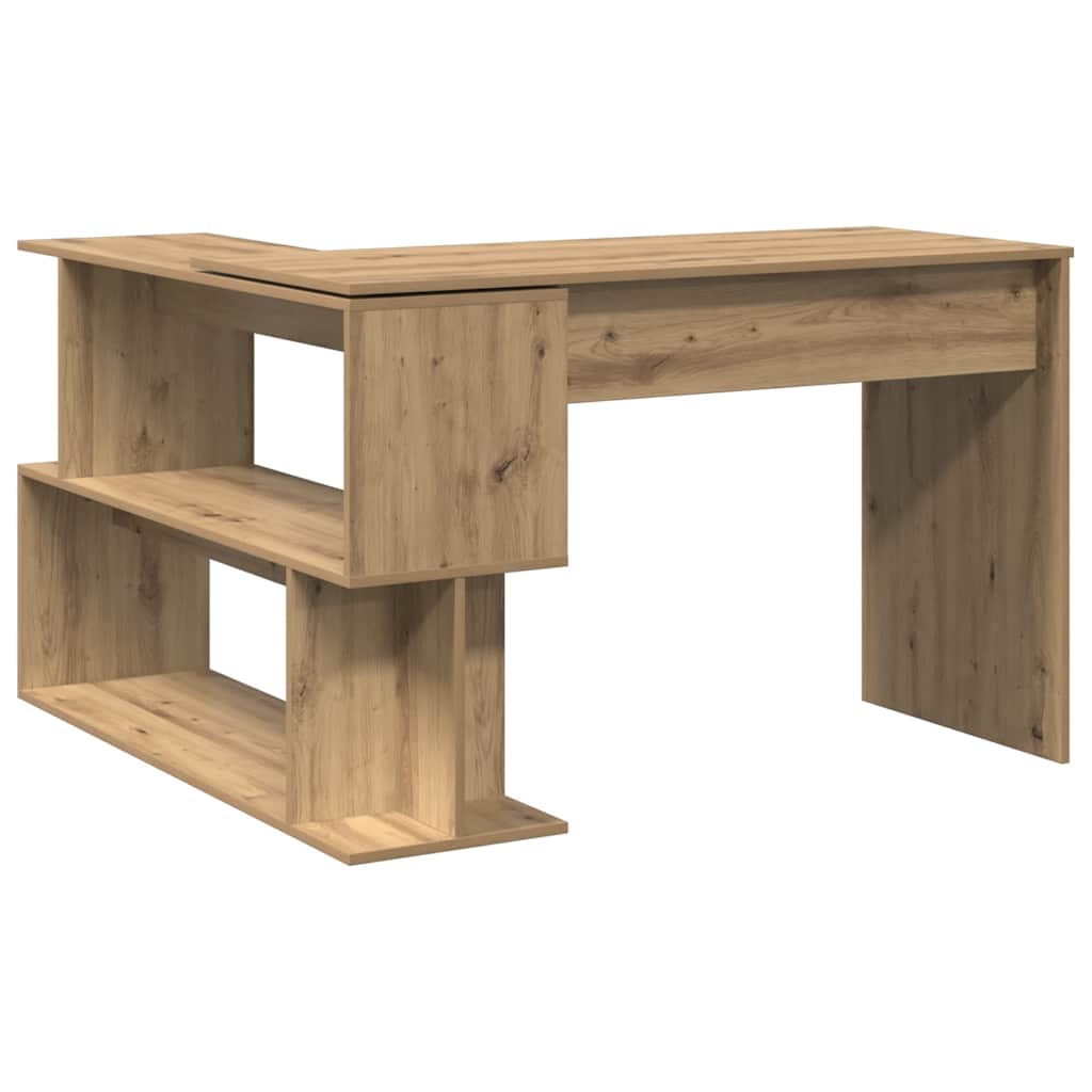 Scrivania Angolo Rovere Artigianale 200,5x50x76 cm Truciolato - homemem39