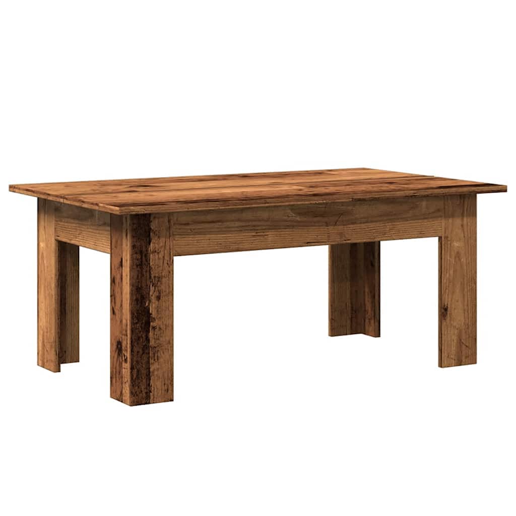 Tavolino Salotto Legno Antico 100x60x42 cm in Legno Multistrato | homemem39