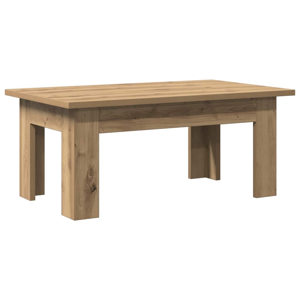 Tavolino da Salotto Artigianale 100x60x42 cm Legno Multistrato | homemem39