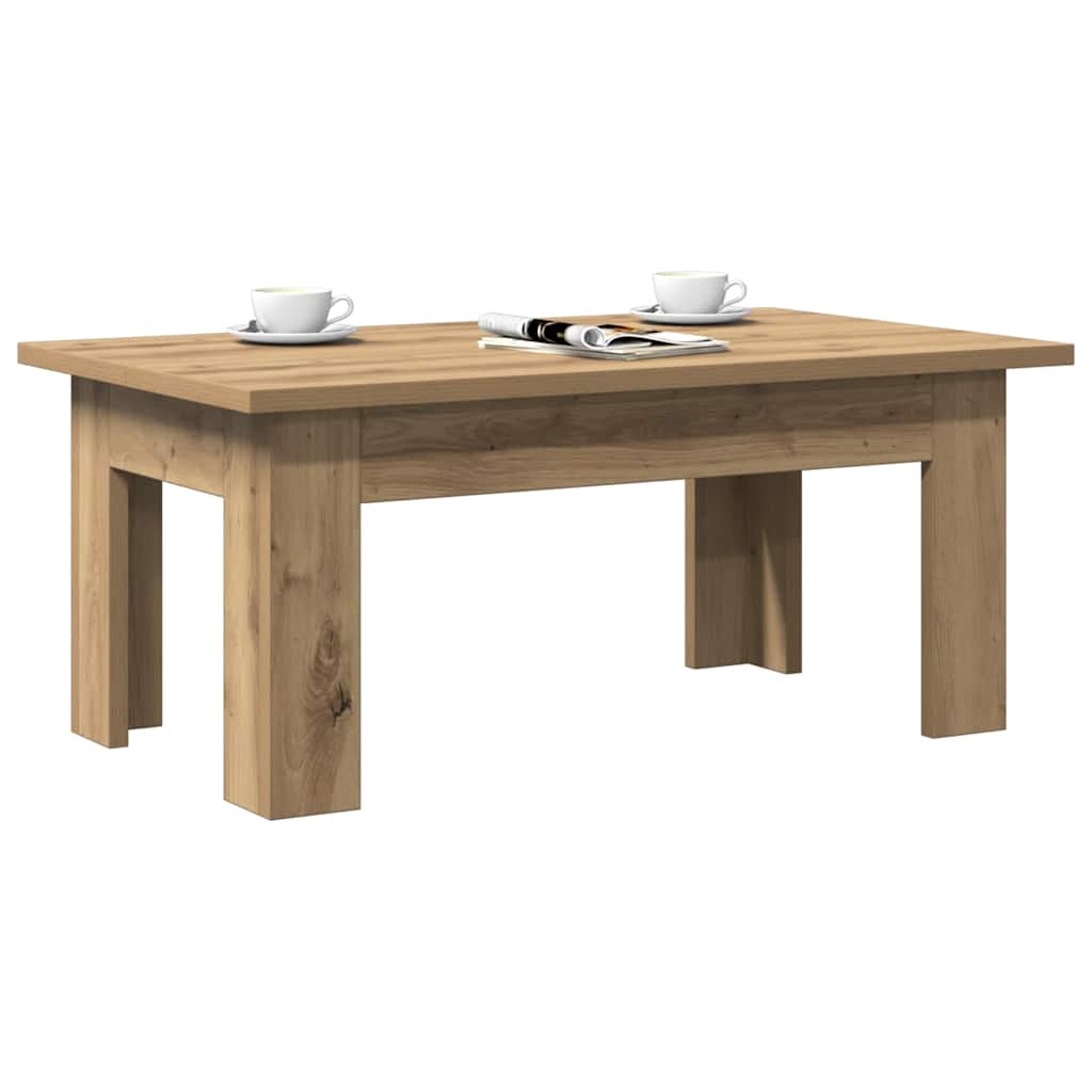 Tavolino da Salotto Artigianale 100x60x42 cm Legno Multistrato | homemem39